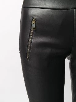 Alexander McQueen skinny lambskin trousers