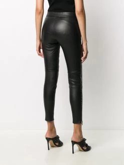 Alexander McQueen skinny lambskin trousers