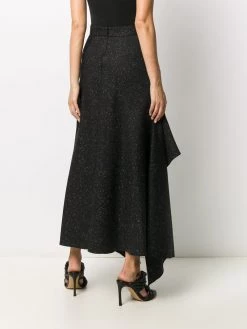 Alexander McQueen asymmetric draped skirt