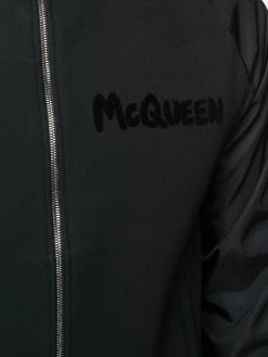Alexander McQueen logo-print hooded jacket