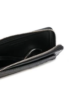 Alexander McQueen crocodile-embossed skull-stud wallet