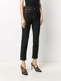 Alexander McQueen High-rise cropped denim jeans