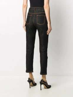 Alexander McQueen High-rise cropped denim jeans