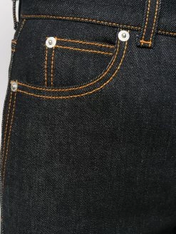 Alexander McQueen High-rise cropped denim jeans