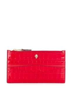 Alexander McQueen flat zip wallet