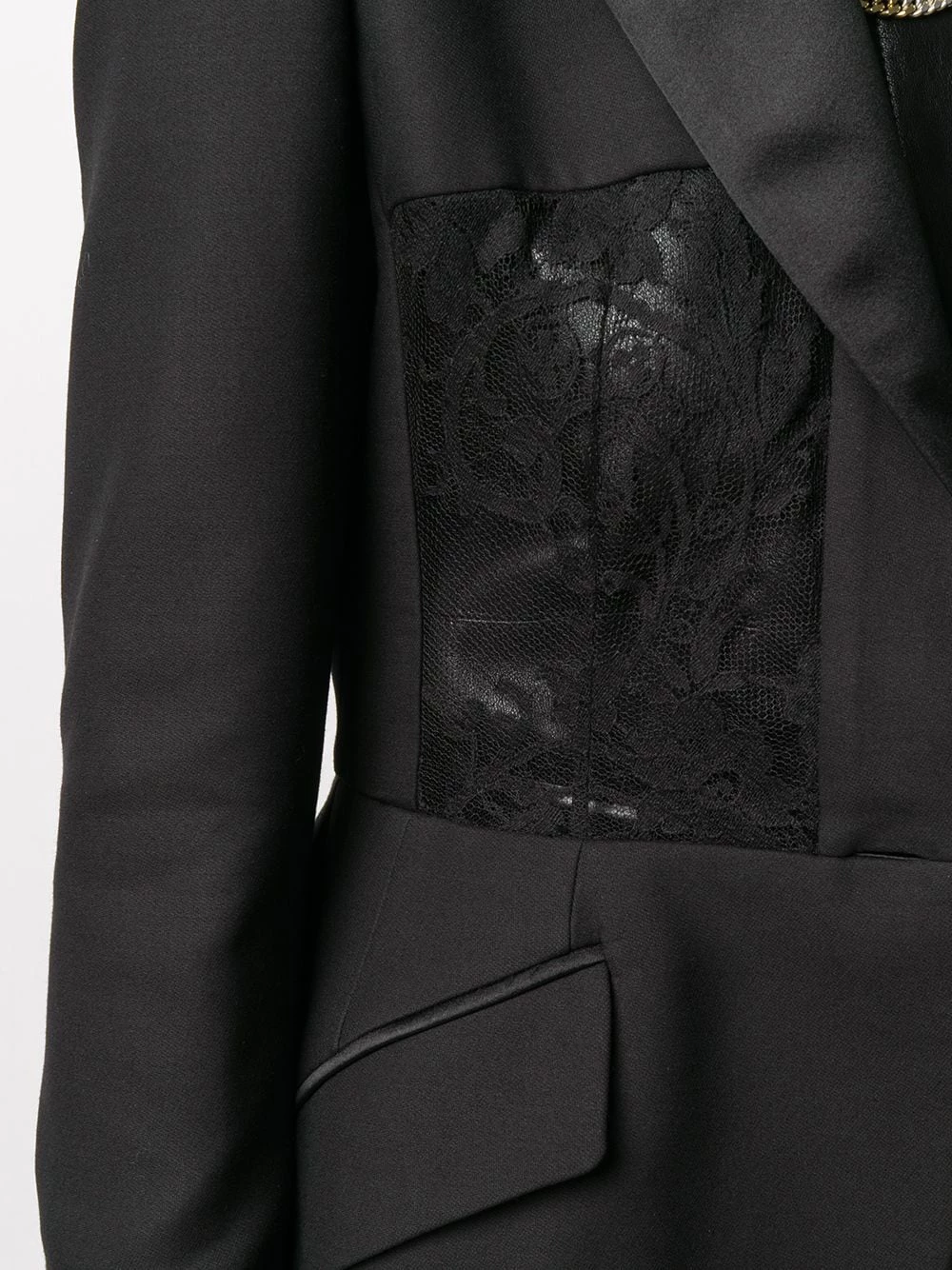 Best deal ๐ฅ Alexander McQueen Lace panel blazer โ๏ธ 5 Alexander McQueen lace-panel blazer
