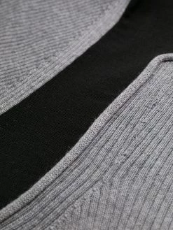 Alexander McQueen colour-block ribbed-knit dress