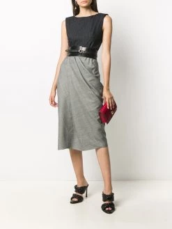 Alexander McQueen draped detail midi dress