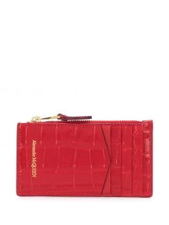 Alexander McQueen Skull stud zip purse