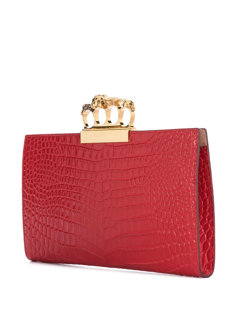 Flash Sale 👍 Alexander McQueen Four ring flat pouch 🛒 3 Alexander McQueen four-ring flat pouch