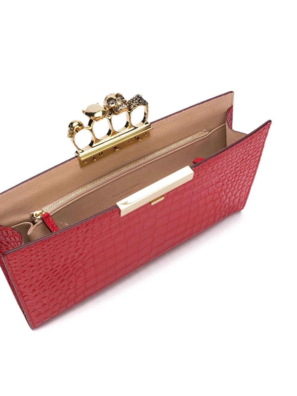 Flash Sale 👍 Alexander McQueen Four ring flat pouch 🛒 5 Alexander McQueen four-ring flat pouch