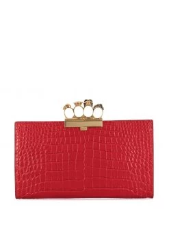 Alexander McQueen four-ring flat pouch