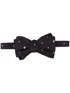 Alexander McQueen skull-print clip-on bow tie