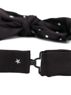 Alexander McQueen skull-print clip-on bow tie