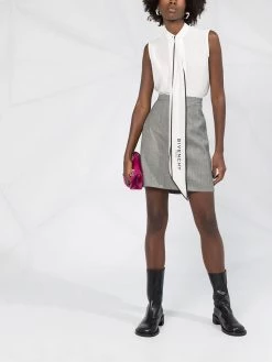 Alexander McQueen Prince of Wales print skirt