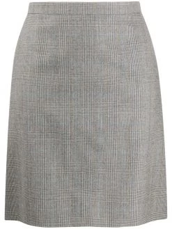 Alexander McQueen Prince of Wales print skirt