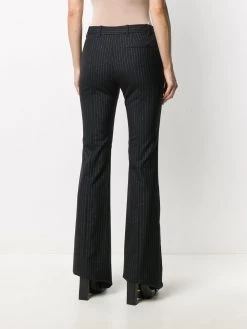 Alexander McQueen pinstripe flared trousers