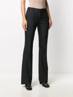 Alexander McQueen pinstripe flared trousers