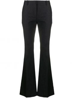 Alexander McQueen pinstripe flared trousers