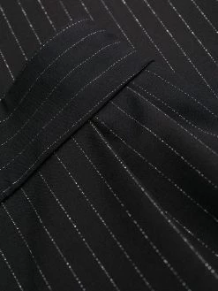 Alexander McQueen glitter pinstripe high waist trousers