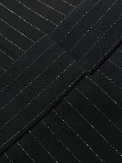 Alexander McQueen glitter pinstripe high waist trousers