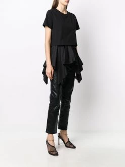 Alexander McQueen ruffled draped top