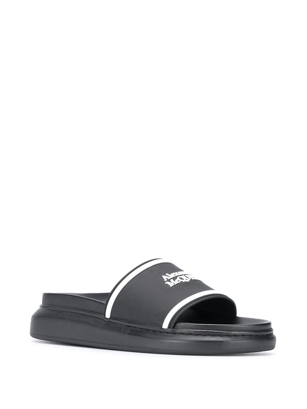 Best Sale ๐ Alexander McQueen Logo pool slides ๐ 2 Alexander McQueen logo pool slides