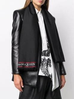 Alexander McQueen jacquard logo scarf