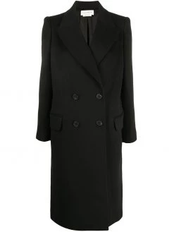 Alexander McQueen cashmere-wool blend double breasted tailored coat