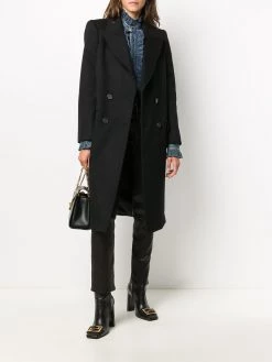 Alexander McQueen cashmere-wool blend double breasted tailored coat