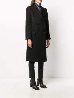 Alexander McQueen cashmere-wool blend double breasted tailored coat