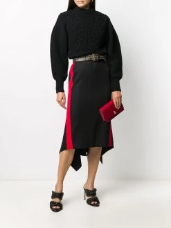 Alexander McQueen cropped cable knit jumper