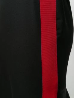 Alexander McQueen contrasting stripe short-sleeved dress