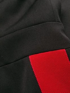 Alexander McQueen contrasting stripe short-sleeved dress