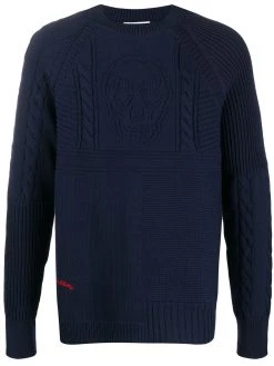 Alexander McQueen skull knit jumper
