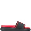 Alexander McQueen debossed logo slides