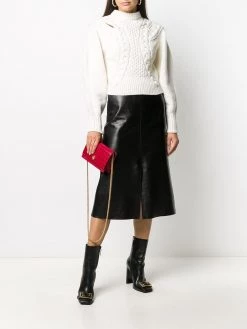 Alexander McQueen cut-out cable knit jumper