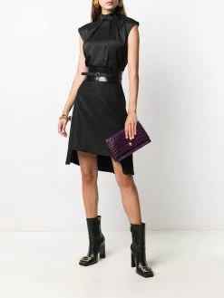 Alexander McQueen pleated A-line skirt