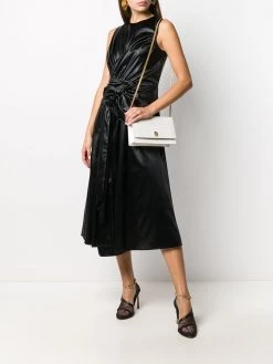 Alexander McQueen croc-effect skull-stud crossbody bag