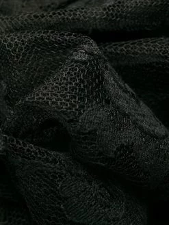 Alexander McQueen single lace sleeve evening dress