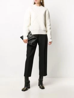 Alexander McQueen patterned rib-knit jumper