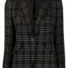 Alexander McQueen check-print fitted blazer