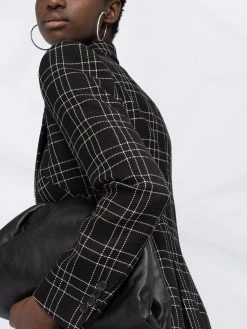 Alexander McQueen check-print fitted blazer