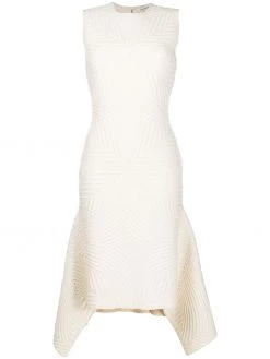 Alexander McQueen textured asymmetric dress