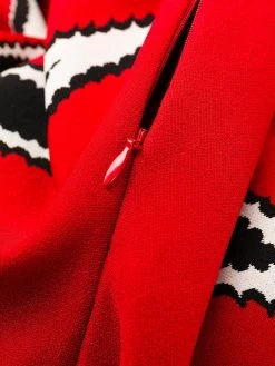 Alexander McQueen V-neck flared dress