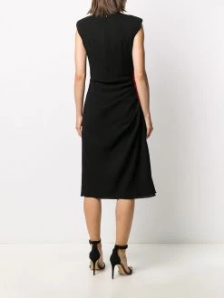 Best Sale 👏 Alexander McQueen Side stripe short sleeve midi 👗 dress 🥰 10 Alexander McQueen side stripe short-sleeve midi dress