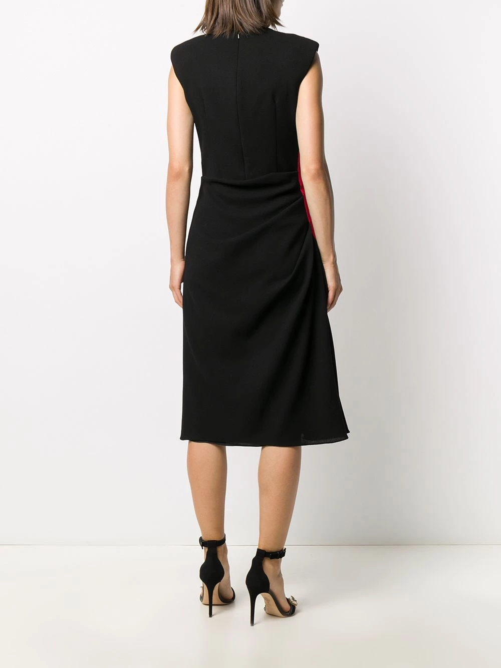 Best Sale 👏 Alexander McQueen Side stripe short sleeve midi 👗 dress 🥰 4 Alexander McQueen side stripe short-sleeve midi dress