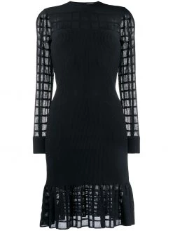 Alexander McQueen Ottoman knit mini dress