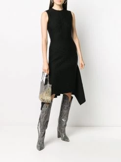 Alexander McQueen sleeveless brocade knit dress
