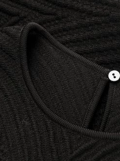 Alexander McQueen sleeveless brocade knit dress